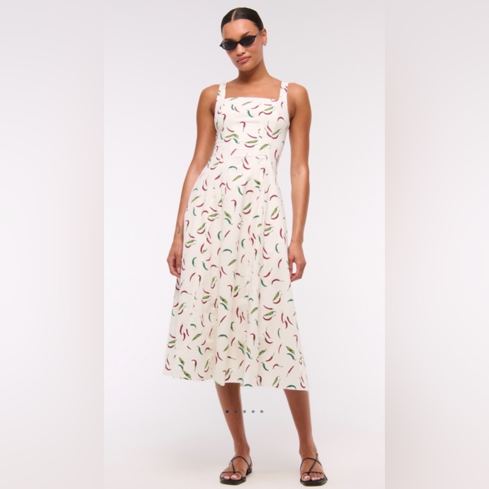 Abercrombie & Fitch Mila Stretch Midi Dress